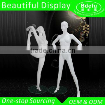 Fiberglass Female Sport Mannequin Women Clothes Model