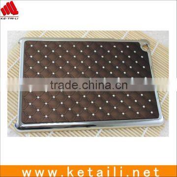 Luxury Glittering Diamond Plating Plastic Protective Cover for Apple iPad