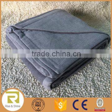 Wholesale 100% cotton woven heringbone square throw blanket                        
                                                Quality Choice