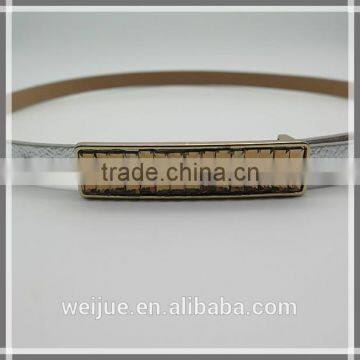 Factory Supply Girl Fashion Silver Skinny Belt