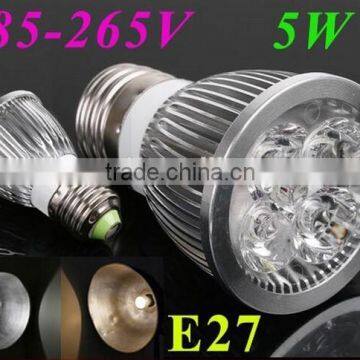 85~265V 5W GU10/E27/G5.3 LED lamp light Spotlight White/Warm whiteLed Lighting