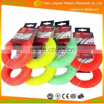 50feet(15M) Length Square Twist , Ellipse Twist Shape Dual Power Grass Trimmer Line