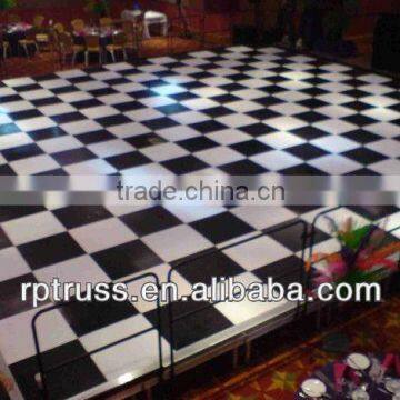 black/ white potable dance floor from china factory