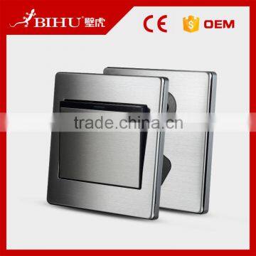 Stable quality BIHU metal wall switch 1 gang 1 way new model switches for sale