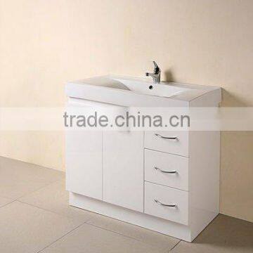 Floor standing white MDF bathroom set