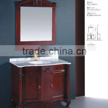 antiqued style bathroom vanities with white marble top