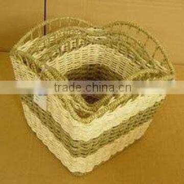 FSC&SA8000straw baskets and trays retail