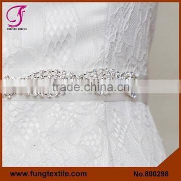 FUNG 800298 Wholesales Bridal Crystral Wedding Dress Belt Sash photo-3
