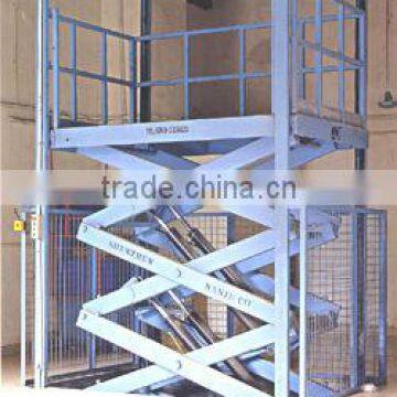 fixed hydraulic scissor wall mounted folding table