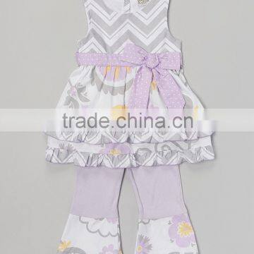 2016 New Arrival Toddler Outfits High Quality Baby Girls Ruffle Outfit Fashion Childrens Boutique Clothing photo-5