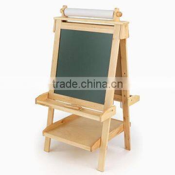 Double sided standing drawing board for kids wooden drawing & writing board