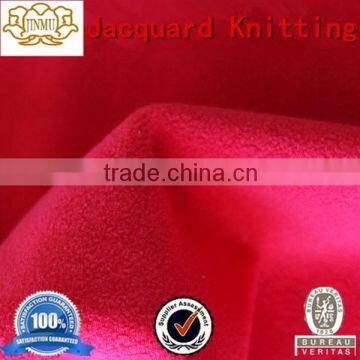 Red Plain Dyeing Polar Gymnastics Fleece Fabric photo-2
