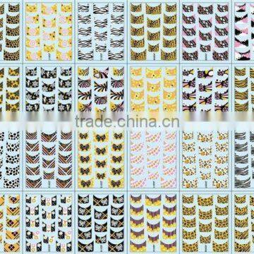 24 sheet Nail Art Sticker Mixed Colorful Nail Art