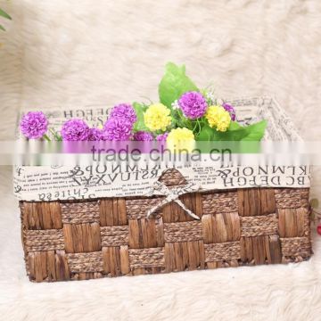 maize and water hyacinth rattan basket Recommend set of3