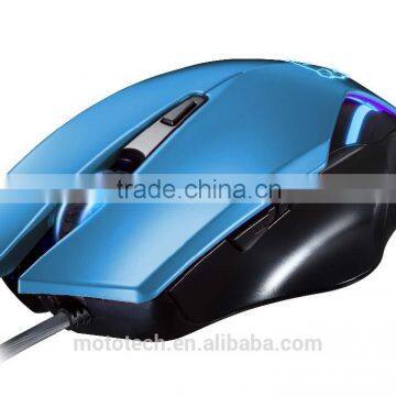 F61 2000DPI-6 Button-1 x Wheel USB Computer Gaming Mouse With Blue Backlit Design photo-3