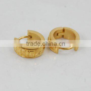 14k Solid Yellow Gold Huggie Earrings