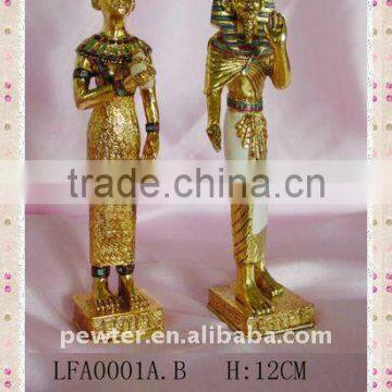 classic metal Egypt figurine statue antique for gift and decoration