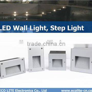 2016 outdoor light china wholesale square recessed led wall light