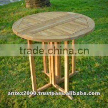 Round Butterfly Table ONFT 015 made of teak wood