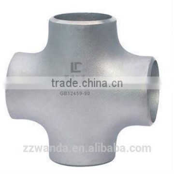 carbon steel seamless 4 way pipe fitting