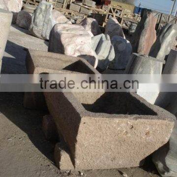 Antique granite trough