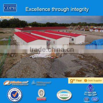 Chian alibaba galvanized steel structure sandwich panel prefab house for Construction Camp in Venezuela