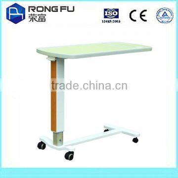 hospital food over bed table