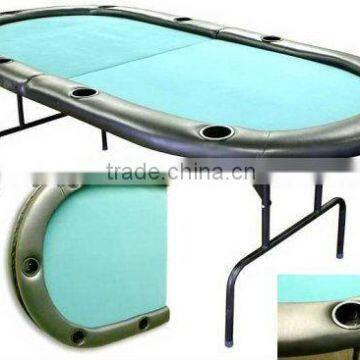 84"casino texas poker table with foldable steel legs