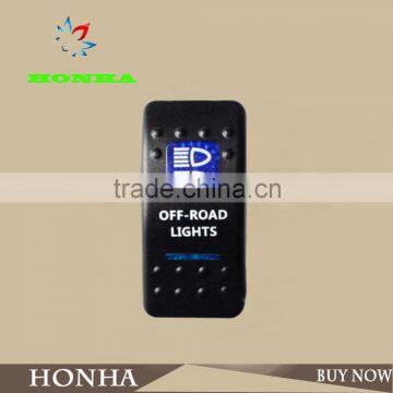 Factory 5 PIN Car Blue LED Light NO/ OFF BUMPER /ROCKER SWITCH photo-2