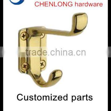 Yellow color mounting hat and coat hooks