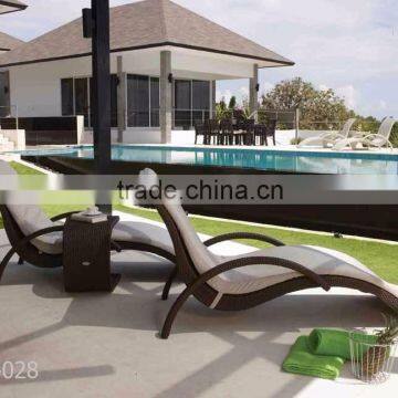Patio Garden Sun Lounger Furniture Leisure Rattan Lounge chair