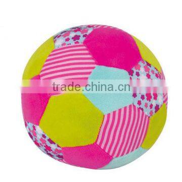 Wholesale Plush Custom Soccer Ball,Plush Soft Stuffed Ball With Bell,Plush Ball Baby Toy