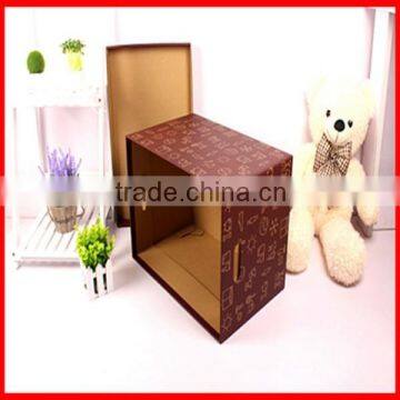 Household Brown Color Bulk Storage Paper Gift Box Wholesale