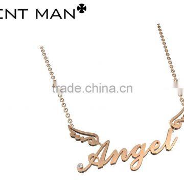 High quality italy Jewellery set ,2015 wholesale girlfriend Jewellery Set,rose gold angel Pendants & bracelets coolman