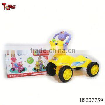 free wheel child car with light and music car slide