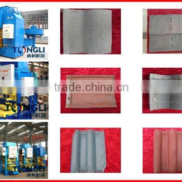 The burly molds full automatic concrete tile machine