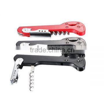 Bar Tools Wine Bottle Opener Wine Corkscrew Metal Stainless Steel Waiter's Wine Opener With Knife photo-4