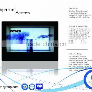 21.5" inch Transparent screens ad displays for retail and sales promotion fairs events sales