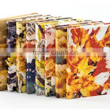 Blank Diary Journal Sketchbook Note Book classic Fabric Flower Cover