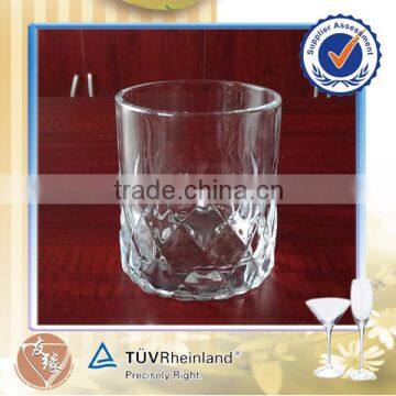 410ml unique embossing round old fashioned glass whisky glass