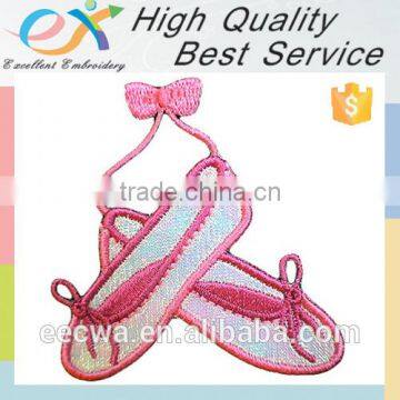 professionally custom ballet shoes embroidery patch