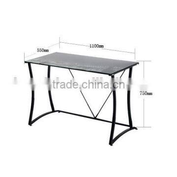 Contemporary Computer Desk/ Stainless Steel Frame photo-3