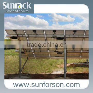 Driving pile ground solar panel structure for solar panel mounting