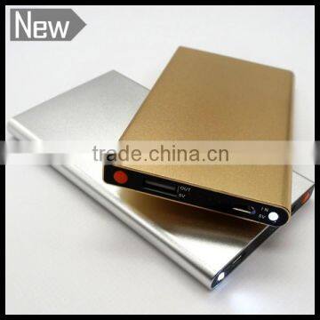 4300mah Ultra Thin Metal Lithium Polymer Power Bank