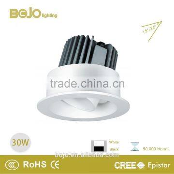 2016 NEW!!! BOJO Lighting led downlight 6 inch 30w COB super bright