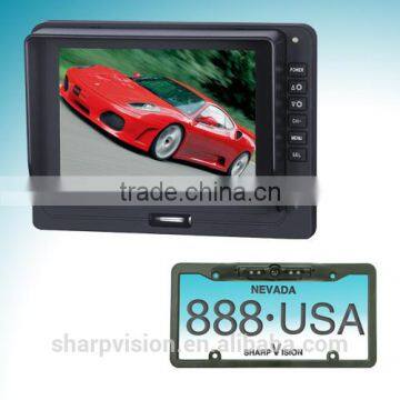 Car rearview camera system with 5 inch digital monitor