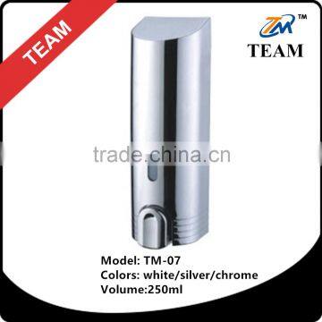 TM-07 Ningbo Taimu plastic chrome cheap hand liquid soap dispenser