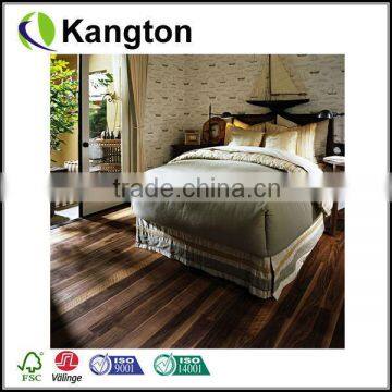 Prefinished walnut hardwood flooring