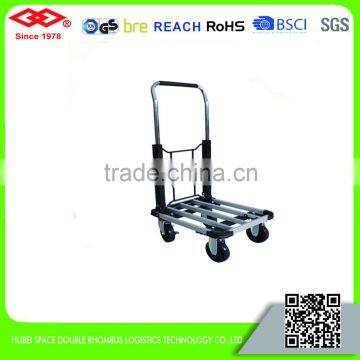 Flexible four-wheel luggage hand cart