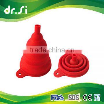 High Quality Collapsible Foldable Food Grade Silicone Funnel